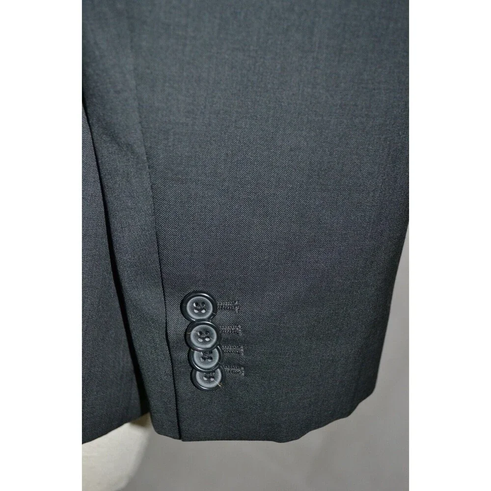 Banana Republic Blazer Mens 42R Gray Marzotto Wool Sport Coat‎ 2 Button Jacket